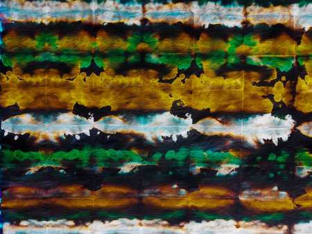 Abstract Print. Dyed Painting. Blue Paper. Saturated White Illustration. Shibori Dirty. New Poster....