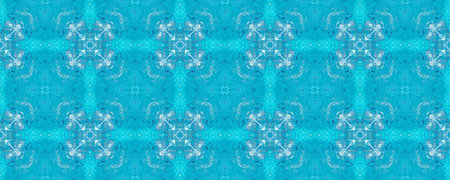 White and Blue Endless Material. Watercolor Backdrop. Ethnic Traditional Decor. Ultramarine...