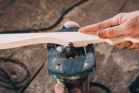 Manual Frazier in the process. Architraveの写真素材