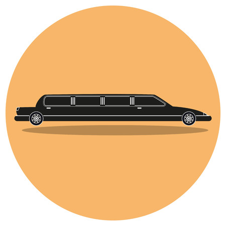 Limousine icon illustration.のイラスト素材