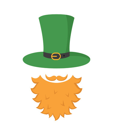 Irish leprechaun icon. Saint Patrick's Day concept. Vector illustration.のイラスト素材