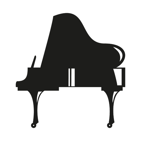 Piano on the white background. Vector illustration.のイラスト素材