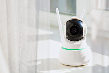 CCTV camera for home. 360 degree rotation, object tracking. Home security, babysitting and pets....