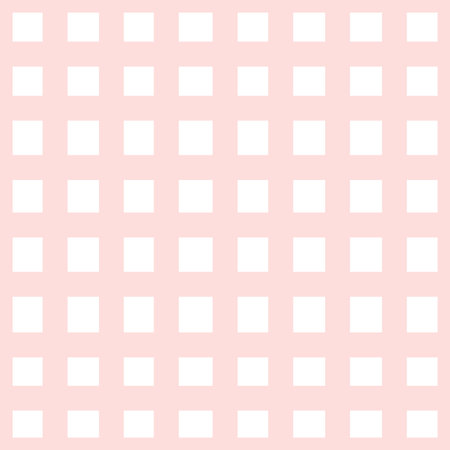 Seamless background pattern with pink cell and lines, grid checkered on white