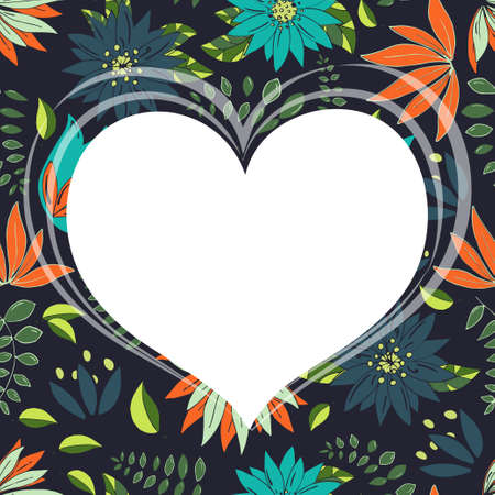 Seamless pattern with floral romantic elements. Endless texture for season spring designのイラスト素材