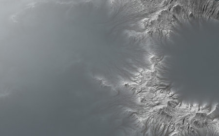 graphic landscape, casual image of the surface of the earth in muddy water