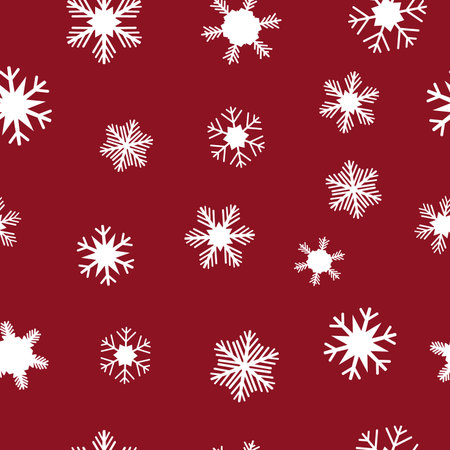 White snowflakes for Christmas. Background of the packaging.のイラスト素材