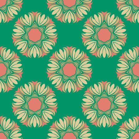 Seamless pattern boho chic. A series of universal patterns.のイラスト素材