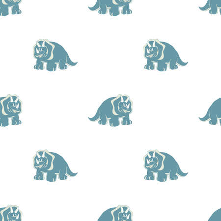 Dinos are kind and funny. Seamless series for young childrenのイラスト素材