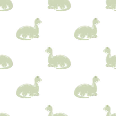 Dinos are kind and funny. Seamless series for young childrenのイラスト素材