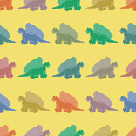 Dinosaurs are kind and funny. Seamless series for young childrenのイラスト素材