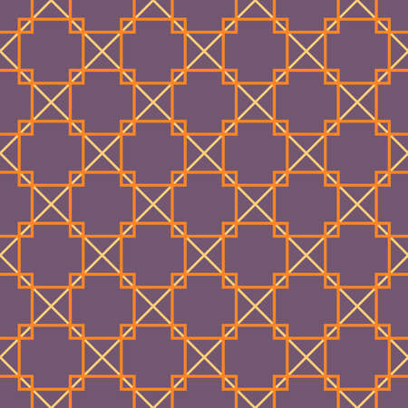 Seamless square pattern. Purple background. The collection of symmetric seamless patternsのイラスト素材