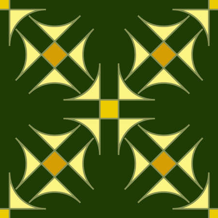 Seamless geometric ornament. The collection of symmetric seamless patternsの写真素材