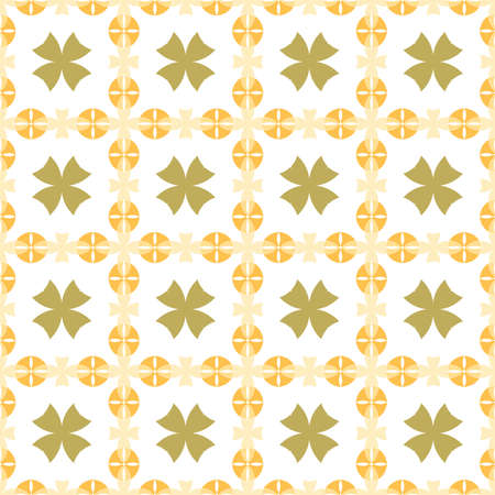 Seamless geometric floral pattern. The collection of symmetric seamless patternsのイラスト素材