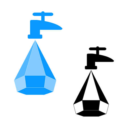 Logo water savingのイラスト素材