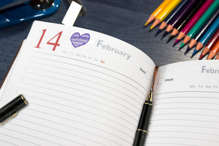 My favorite, Happy Valentine's Day, 14 Februaryの写真素材