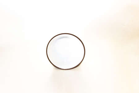 The Chinese ceramic gaiwan for holding a tea ceremony on a white background.の写真素材