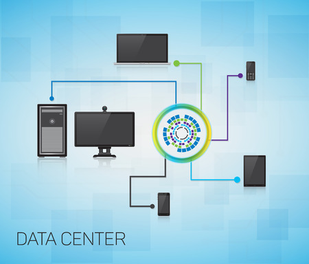 Computer equipment, electronics.のイラスト素材