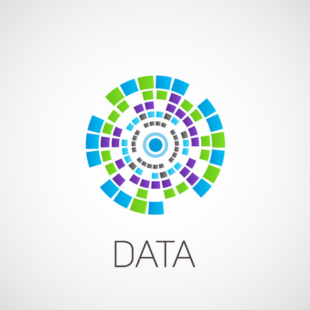 Data. Abstract illustration on the theme of information.のイラスト素材
