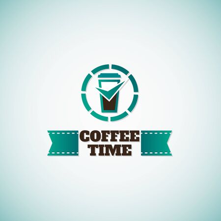 Coffee Time.Time to drink coffee.のイラスト素材