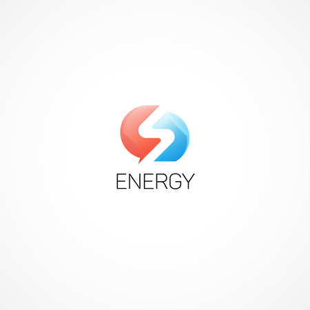 Energy design . Sign of electricity.のイラスト素材