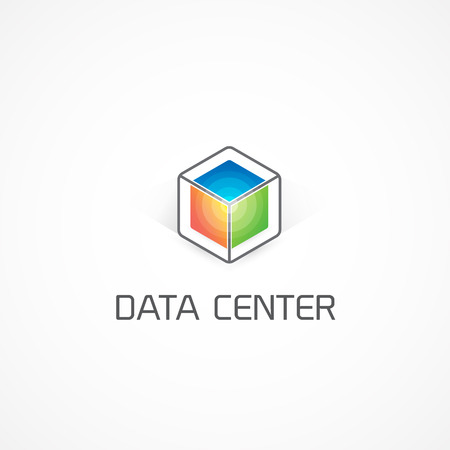 Data Center Cube.のイラスト素材