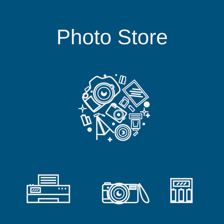 Photo Store.のイラスト素材