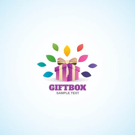 Gift Box logo.のイラスト素材