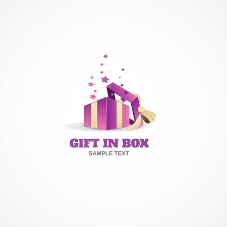 Gift in Box.のイラスト素材