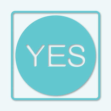 Check mark icon. Tick symbol in blue color. Yes, ok, approvedのイラスト素材