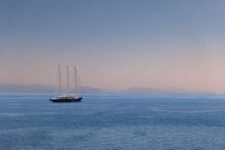 Three-masted yachtの写真素材