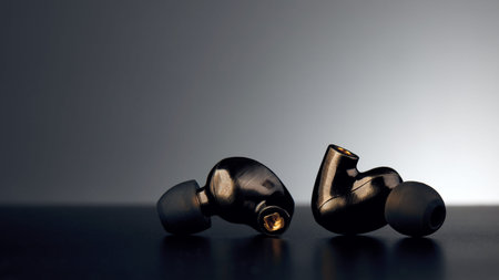 Audiophile in-ear earphone with MMCX connector. high quality sound. professional sound.