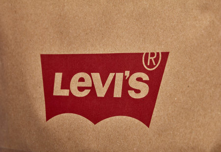 Levi's paper shopping bags. 03/26/2020, Russia.
