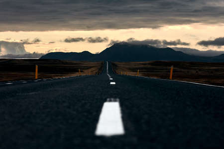Roadtrip in Iceland. car tripの写真素材