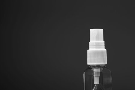 Individual antiseptic spray. Sterility and protection from Coronavirus. Flu, illness, pandemic or...