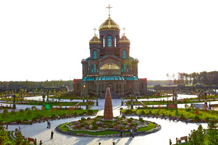 Main temple of the Russian Armed Forces in the Park Patriot. 09.25.2020, Kubinka, Moscow Region,...