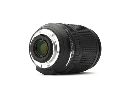 Nikon Nikkor Lens for Nikon DSLR cameras, Nikkor 18-140mm F 3.5-5.6G ED VR on a white background....