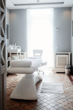 Massage room. the interior of a first-class massage room.のeditorial素材