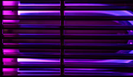 Ultraviolet lamp for disinfection and sanitation. UV lamp for air disinfection. UV disinfection. Concept of cleanliness and hygiene, lamps blue light kills bacteria and virusesの写真素材