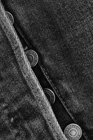 Close up of the details of new LEVIS 501 Jeans. Buttons and seams close-up. Classic jeans model. LEVIS is a brand name of Levi Strauss and Co, founded in 1853. 31.12.2021, Rostov, Russiaのeditorial素材