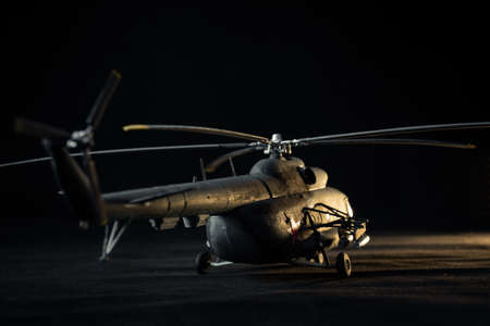 helicopter mi8 rear viewの写真素材
