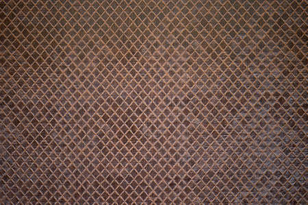 Texture of the brown artificial leather, square.の写真素材