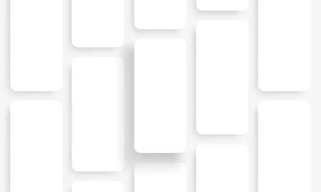 Blank Mobile App Mockup for Showcasing UI Design Projects. Vector Illustrationのイラスト素材