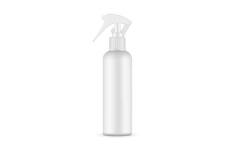 Blank Plastic Spray Bottle Mockup, Isolated on White Background. vector illustrationのイラスト素材