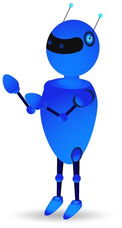 Vector realistic illustration of the robotのイラスト素材