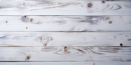 Wooden gray beautiful background in antique style and beautiful texture. Horizontal boards. Flat layout, top view, place to copyの素材
