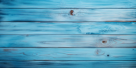 wooden light blue saturated background in antique style and beautiful texture. Horizontal boards. Flat layout, top view, place to copyの素材