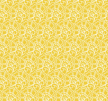 Traditional Indian botanical ornamental textile design. Colorful fabric print. Abstract psychedelic seamless pattern. Hand drawn vector background.のイラスト素材