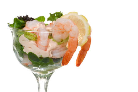 Closeup of delicious Prawn Cocktail.の写真素材