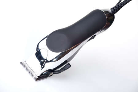 Closeup of barber hair trimmer on white.の写真素材